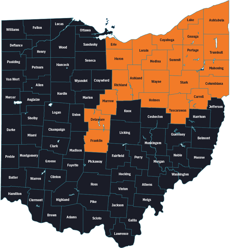 SMIT coverage Ohio Map